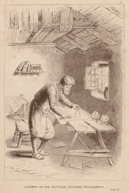 Ludwig dans son cottage étudie la philosophie - English School