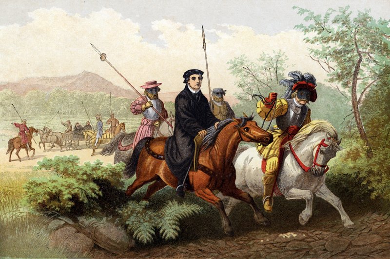 Luther emmené au Wartburg - English School