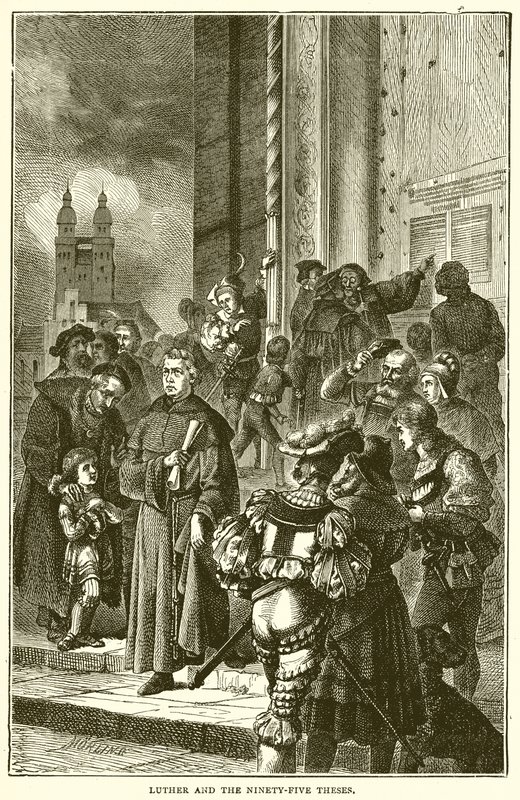 Luther et les quatre-vingt-quinze thèses - English School