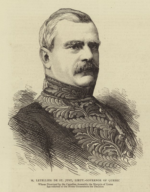 M Letellier de St Just, lieutenant-gouverneur de Québec - English School
