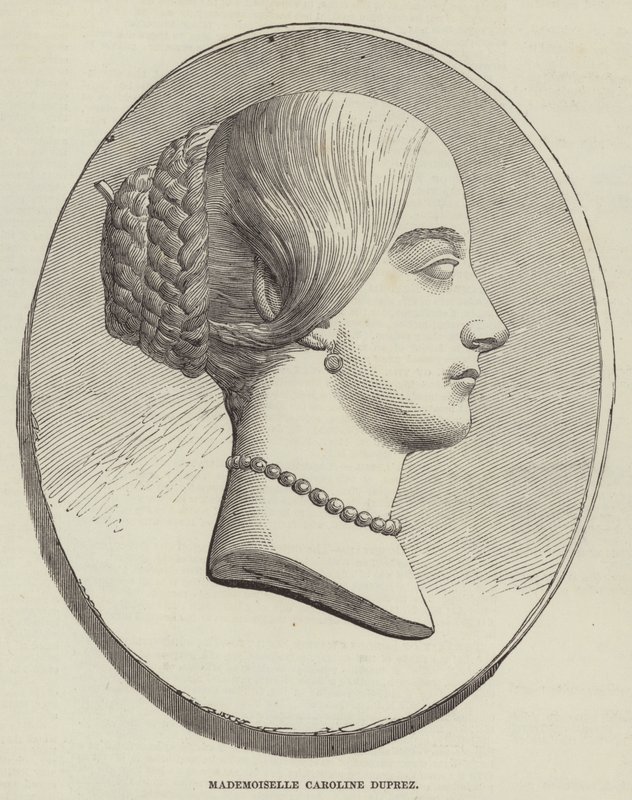 Mademoiselle Caroline Duprez (gravure) - English School