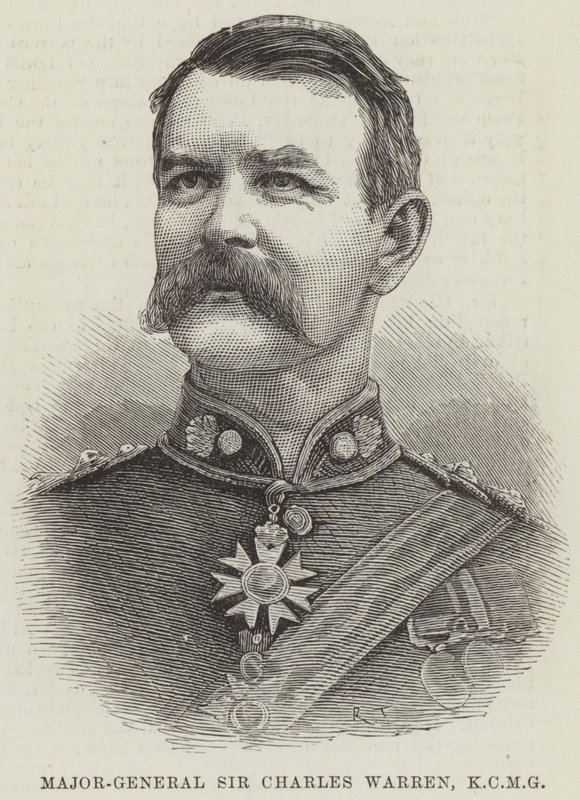 Major-Général Sir Charles Warren, KCMG (gravure) - English School