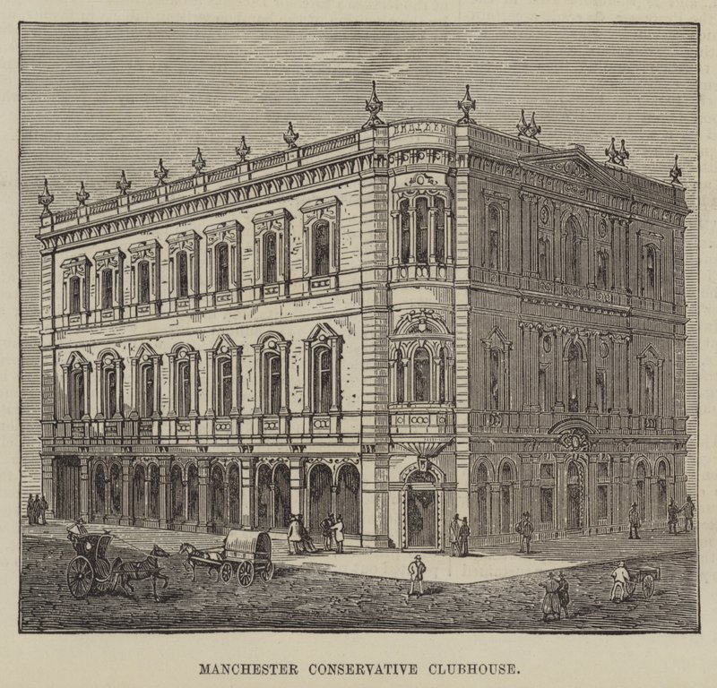 Club conservateur de Manchester (gravure) - English School