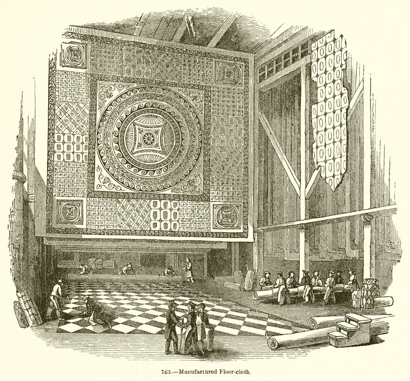 Toile de sol manufacturée - English School