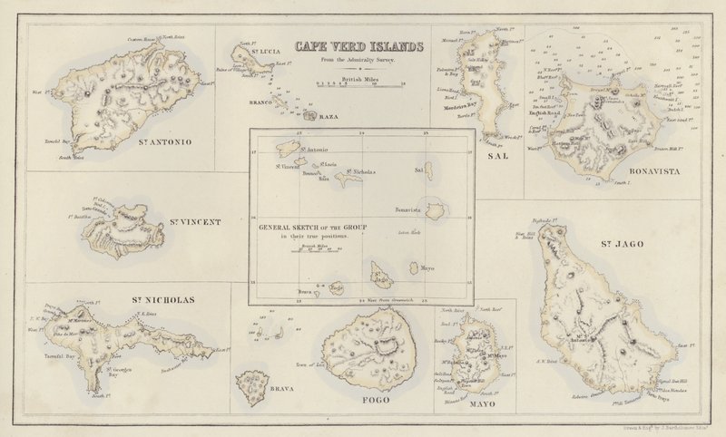 Carte : Îles du Cap-Vert, d