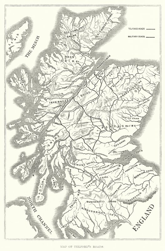 Carte des routes de Telford - English School