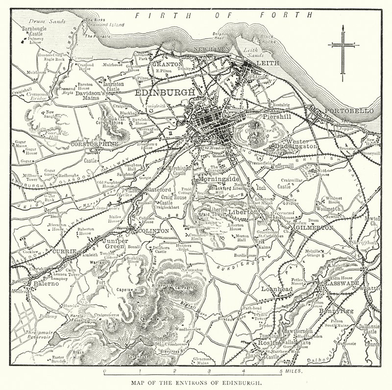 Carte des environs d