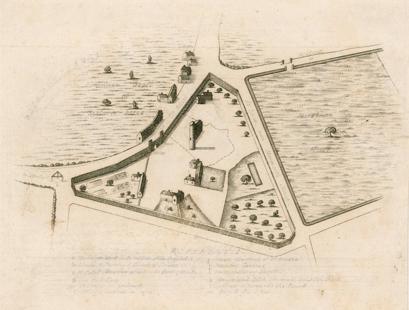 Carte de la paroisse de St Giles in the Fields, Londres - English School