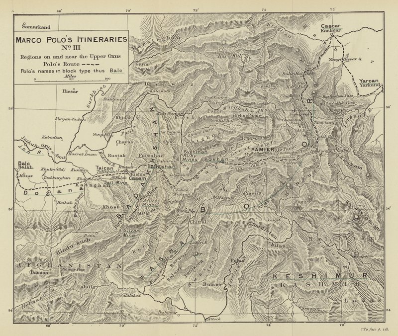 Les itinéraires de Marco Polo No III (litho) - English School
