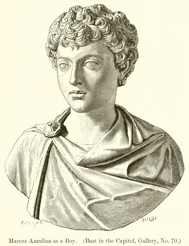 Marc Aurèle enfant (Buste au Capitole, Galerie, No. 70) - English School