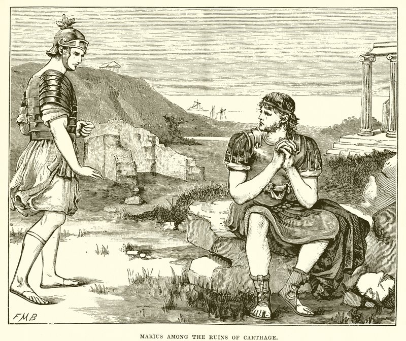 Marius parmi les ruines de Carthage - English School