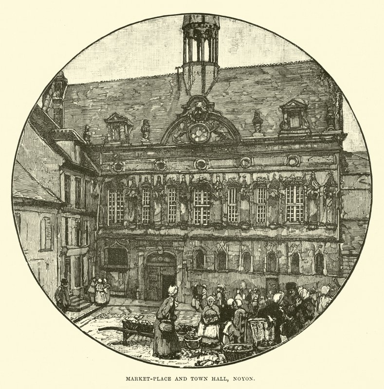 Place du marché et hôtel de ville, Noyon - English School