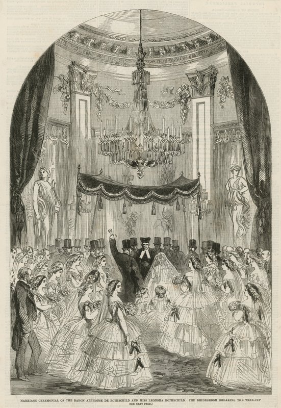 Cérémonie de mariage du Baron Alphonse de Rothschild et de Mlle Leonora Rothschild - English School