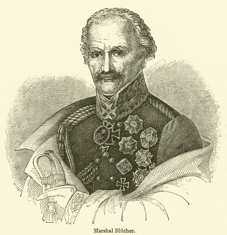 Le maréchal Blücher (gravure) - English School