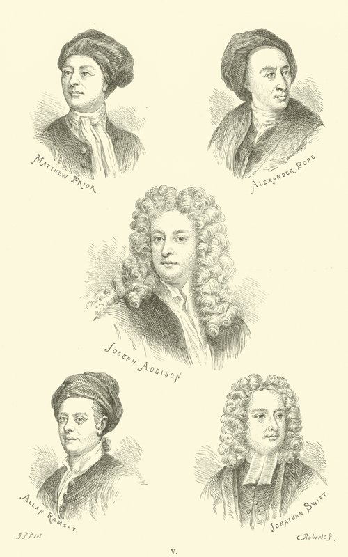 Matthew Prior, Alexander Pope, Joseph Addison, Allan Ramsay, Jonathan Swift - English School
