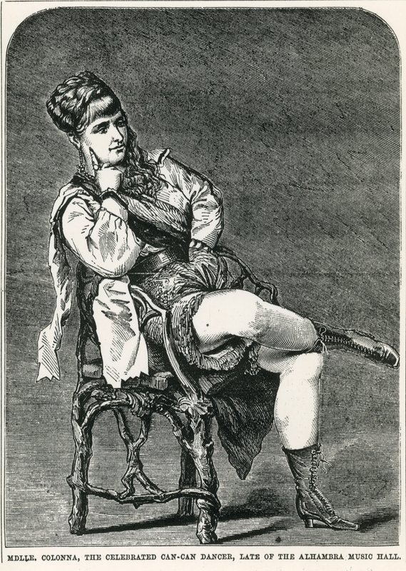 Mlle Colonna, la célèbre danseuse de can-can, anciennement de l