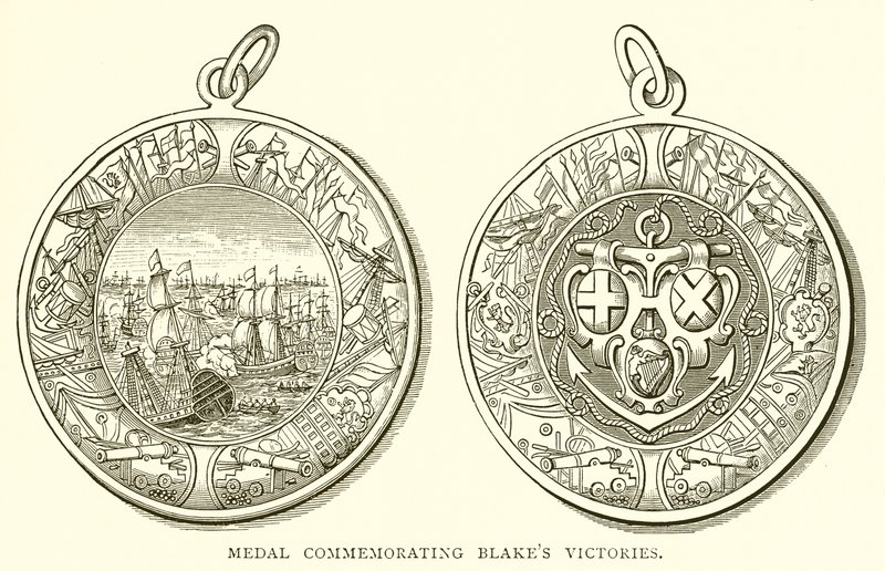 Médaille commémorant les victoires de Blake - English School