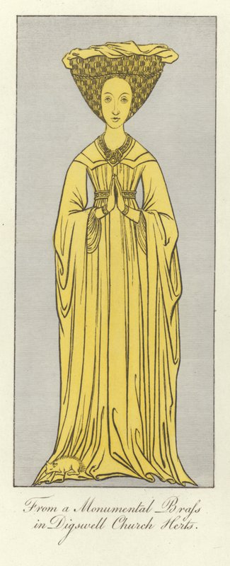 Costume médiéval féminin - English School