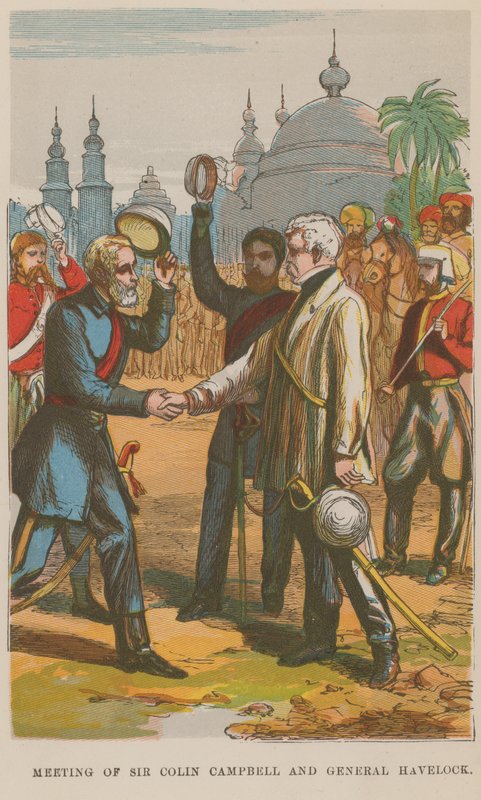 Rencontre de Sir Colin Campbell et du Général Havelock - English School