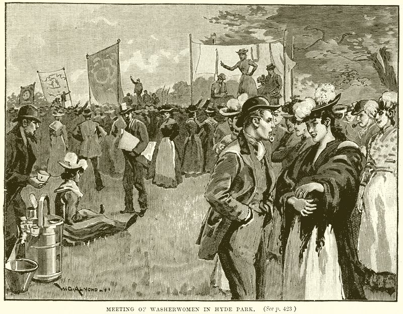 Réunion des Blanchisseuses à Hyde Park - English School