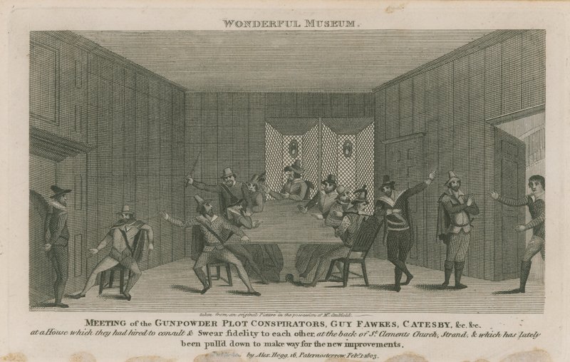 Réunion des conspirateurs de la conspiration des poudres - English School
