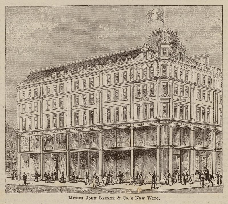 Messieurs John Barker et Co, Drapiers et Marchands de Gros, Ingénieurs Domestiques, Ameublement de Maison, et Fournisseurs, Kensington High Street, W - English School