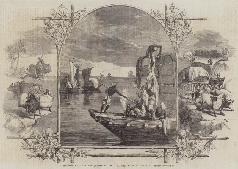 Méthodes de transport du coton en Inde vers les ports d