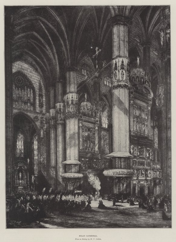 Cathédrale de Milan (lithographie) - English School