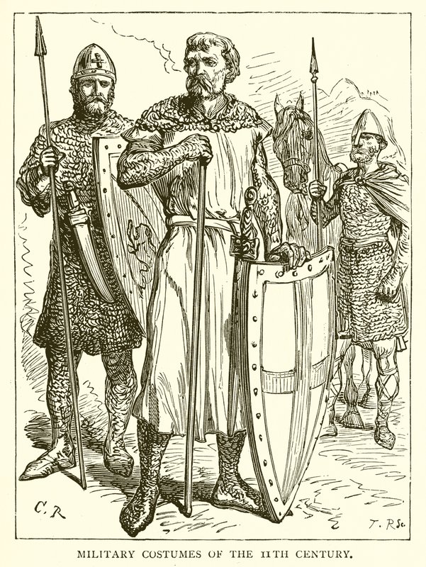 Costumes militaires du 11ème siècle - English School