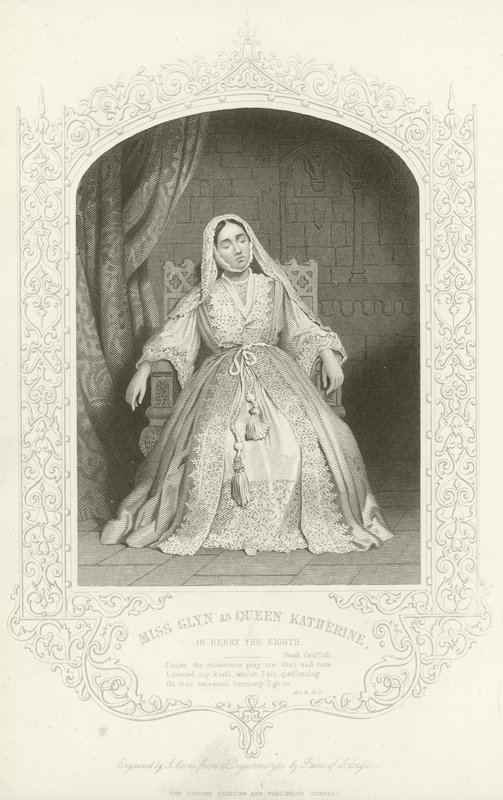 Mlle Glyn comme Reine Katherine dans Henri VIII - English School