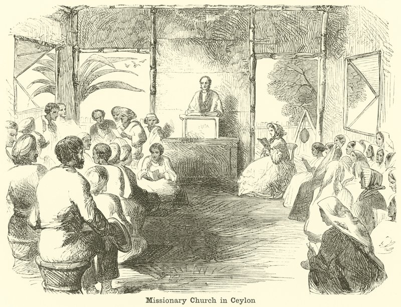 Église missionnaire à Ceylan - English School