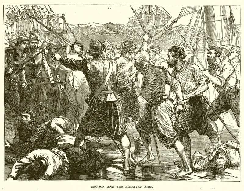 Monson et le navire biscayen - English School