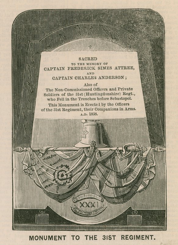 Monument au 31e régiment (Huntingdonshire), église St Mary, Huntingdon - English School