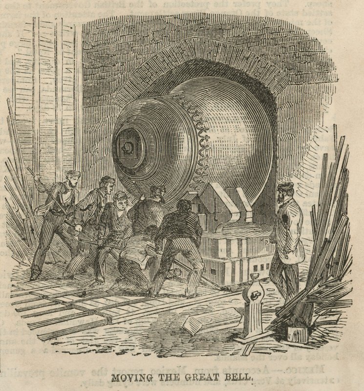 Déplacement de la Grande Cloche pour les Chambres du Parlement - English School