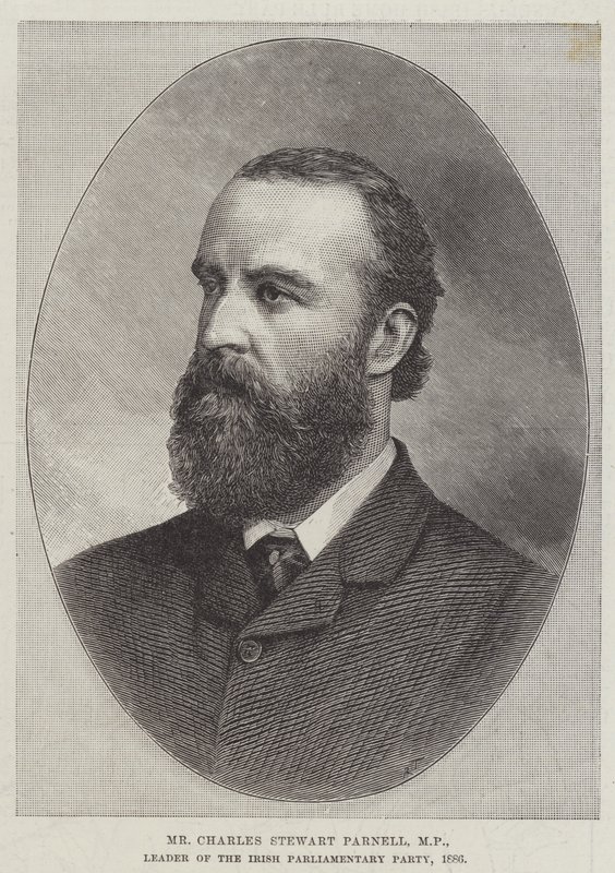 M. Charles Stewart Parnell, MP, chef du parti parlementaire irlandais - English School