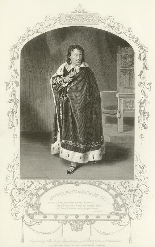 M. Couldock comme Richard III, Richard III, Acte IV, scène II - English School