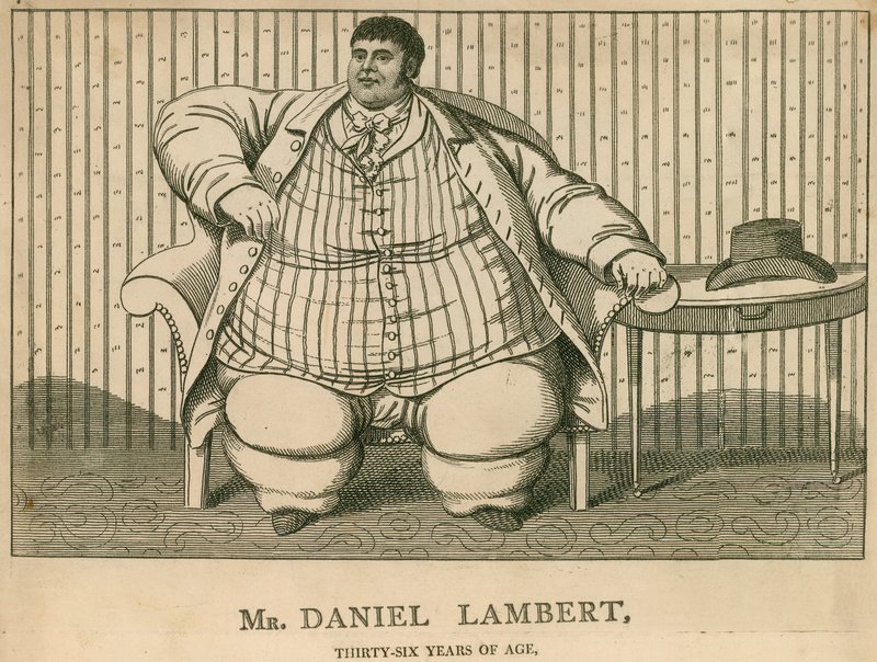 M. Daniel Lambert, à 36 ans pesait 50 pierres - English School