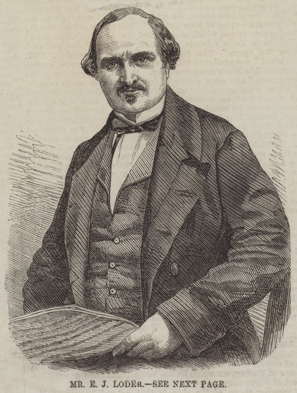 M. E J Loder (gravure) - English School