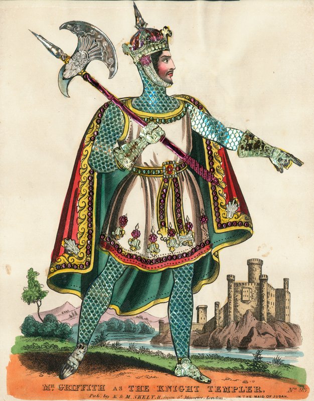 M. Griffith en Chevalier Templier dans La Jeune Fille de Juda - English School