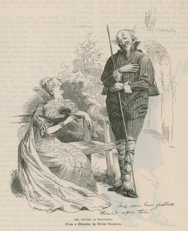 M. Henry Irving, acteur, en Malvolio - English School