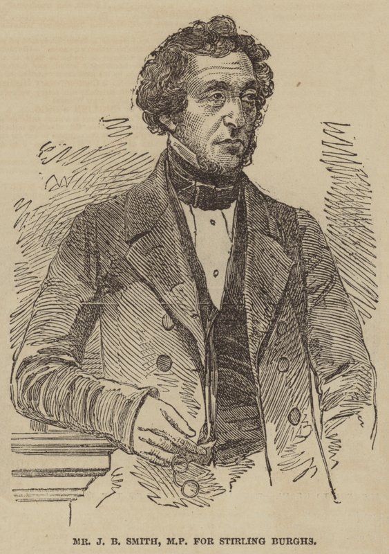 M. J B Smith, député de Stirling Burghs (gravure) - English School