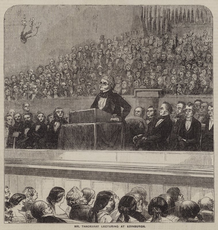 M. Thackeray donnant une conférence à Édimbourg - English School
