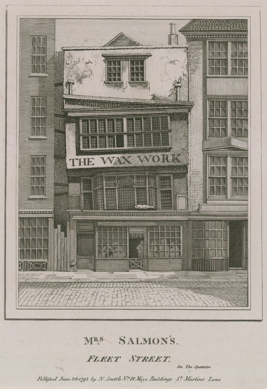 Mme Salmons, Le Musée de Cire, Fleet Street - English School