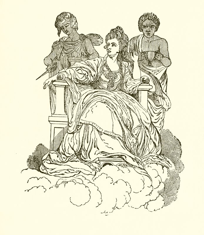Mme Siddons en muse tragique - English School