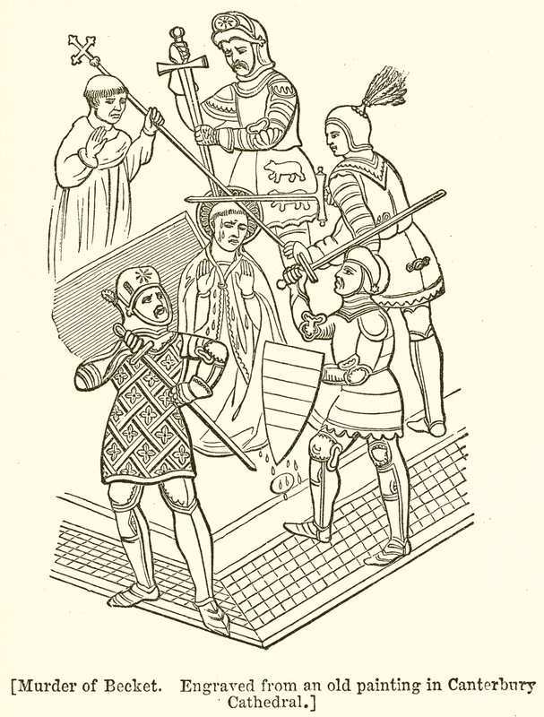 Meurtre de Becket. Gravé d