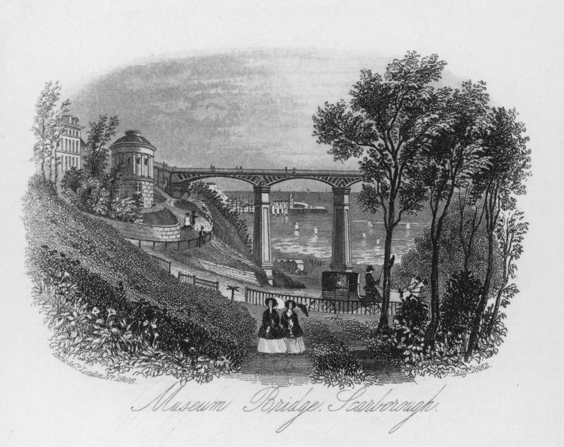 Pont du musée, Scarborough (gravure) - English School