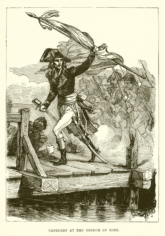 Napoléon au Pont de Lodi - English School