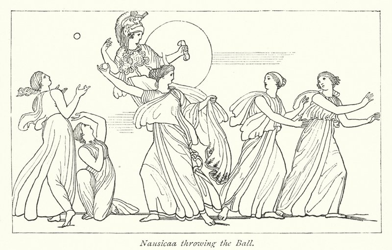Nausicaa lançant la balle - English School