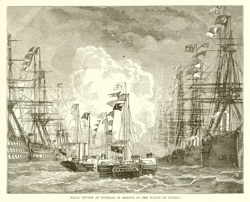 Revue navale à Spithead en l
