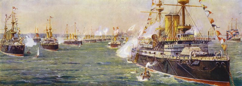 Revue navale à Spithead pour le jubilé de diamant de la reine Victoria - English School